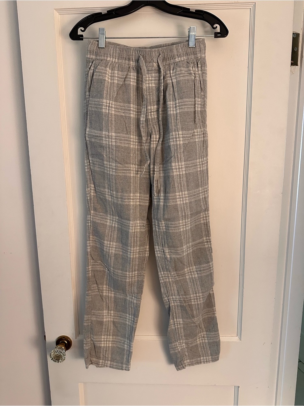 J. Crew Gray Plaid Lounge Pants